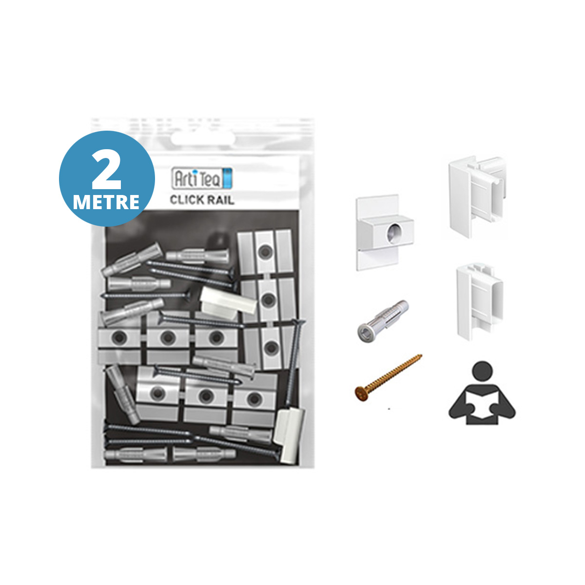2m Artiteq Click Rail Kit