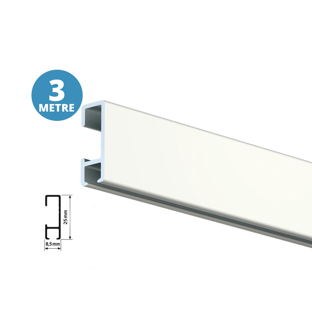 TRACK - White Primer - 3 metre