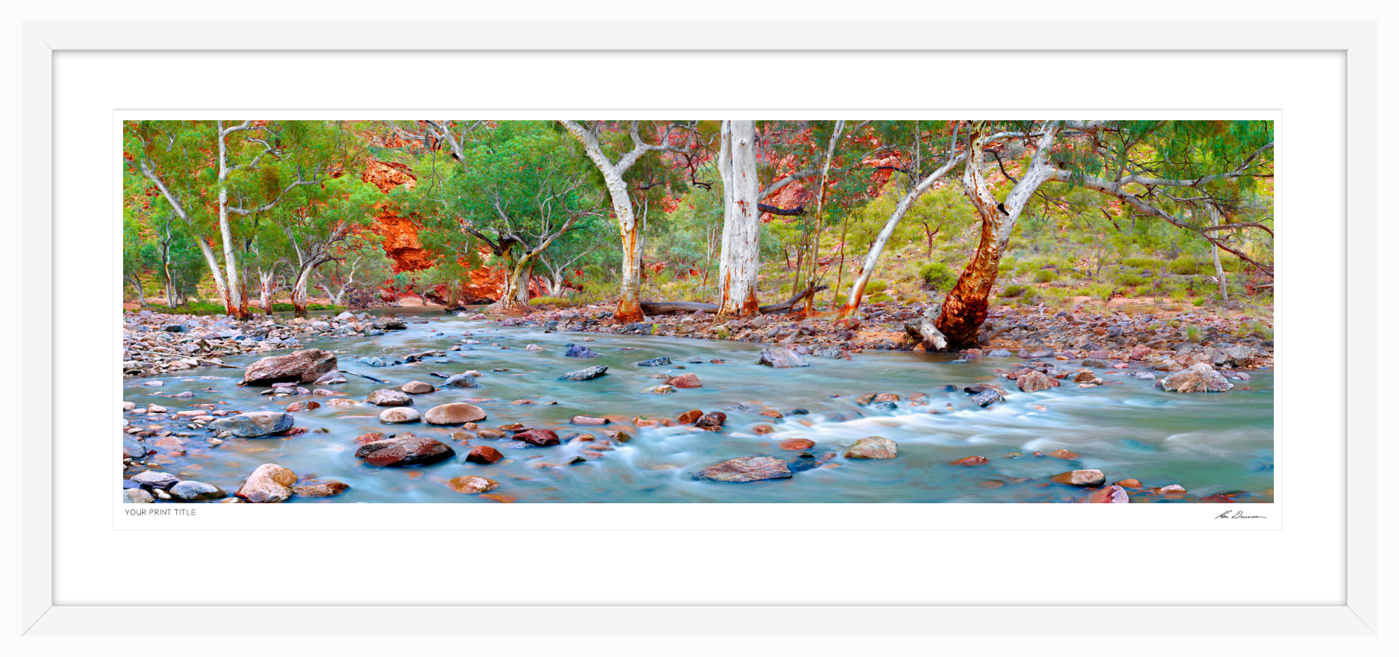 Outback Renaissance. 75inch Framed Print registration number 8/100