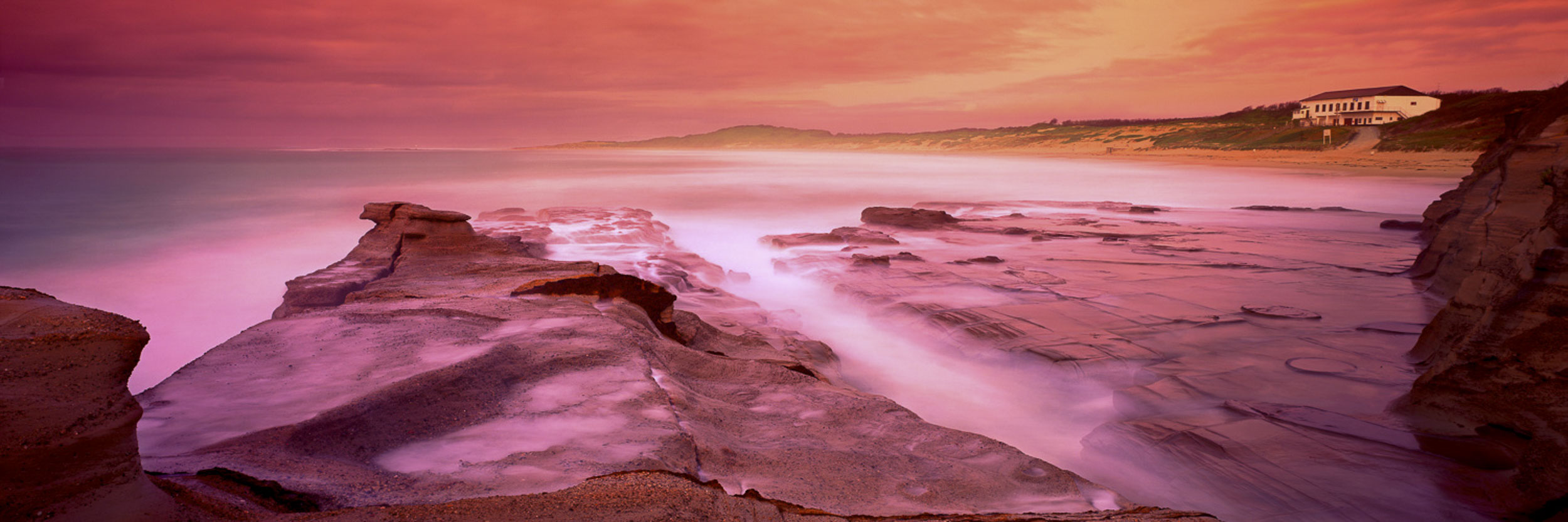 50inch Framed Sunrise at Soldiers Beach. Registration Number 21/300