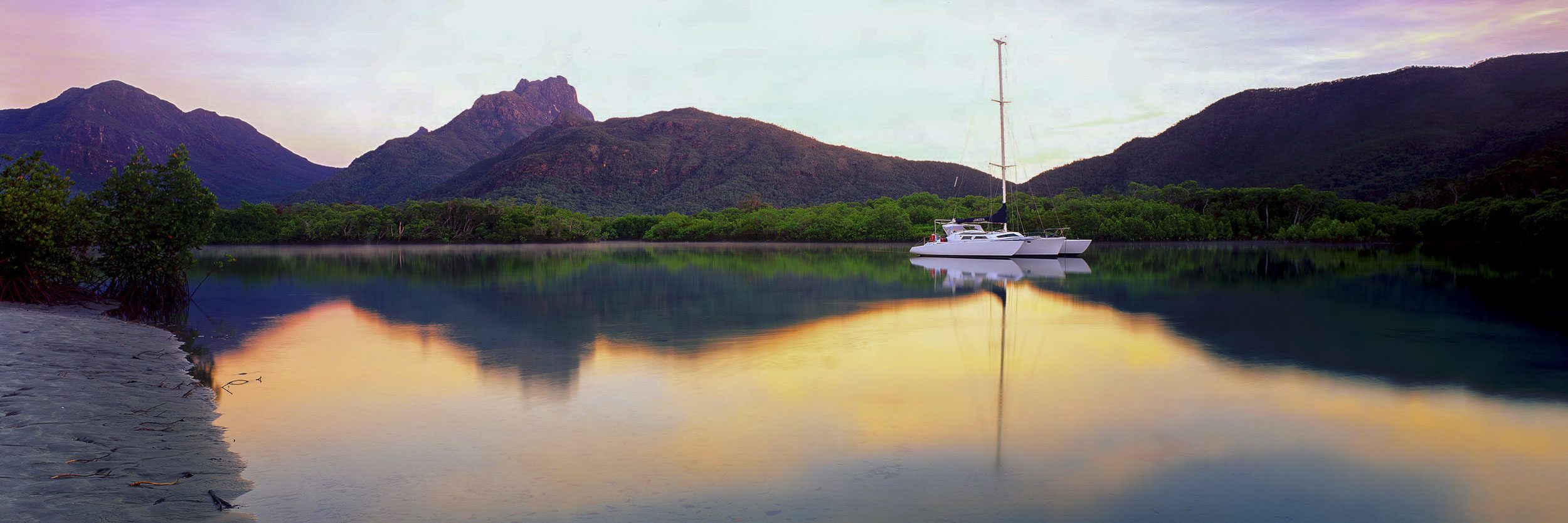 Sunrise, North Zoe Creek, Hinchinbrook Island