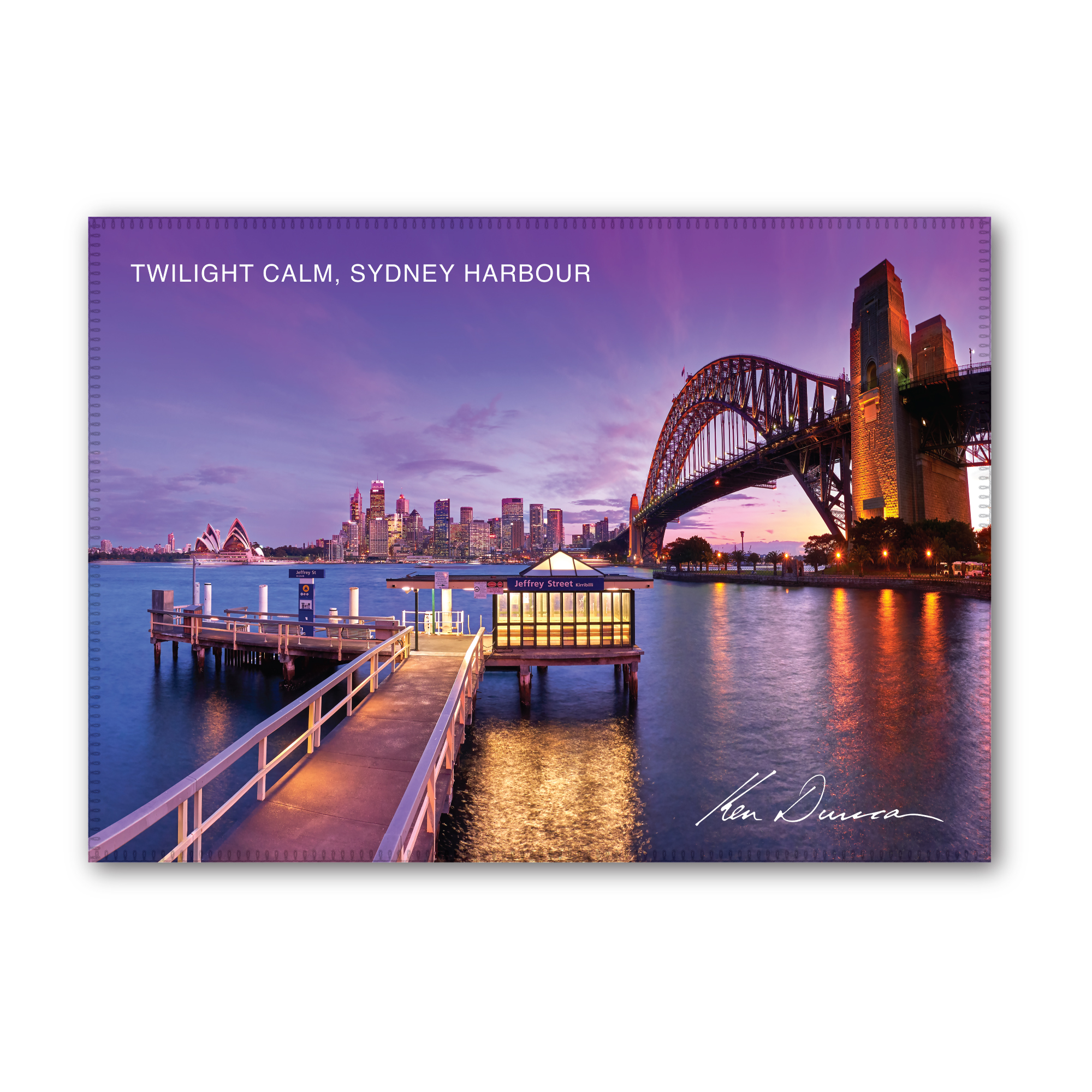 Twilight Calm, Sydney Harbour Tea Towel